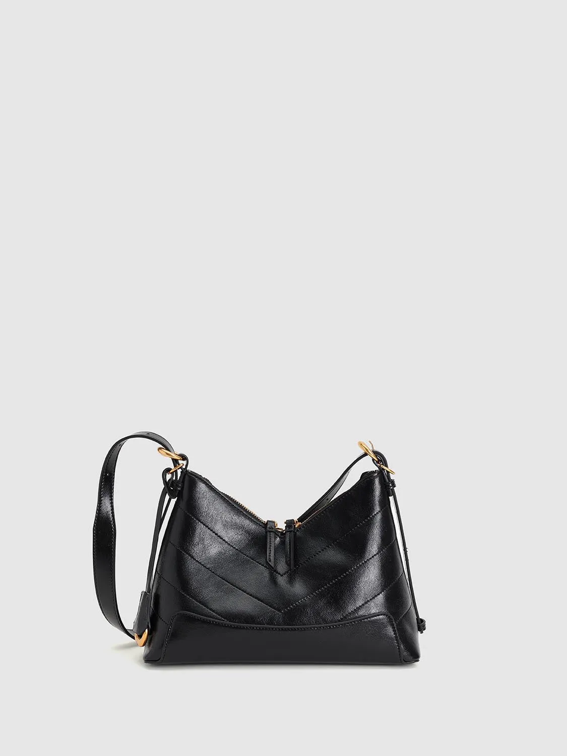 Faux Leather Buckle Detail Crescent Shoulder Bags sold by Urban Revivo product image thumbnail 2