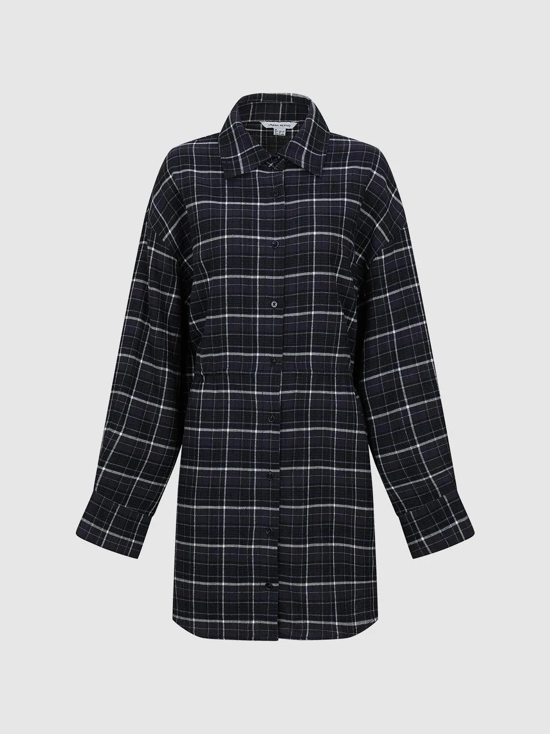 Contrast Check Straight Midi Dresses sold by Urban Revivo