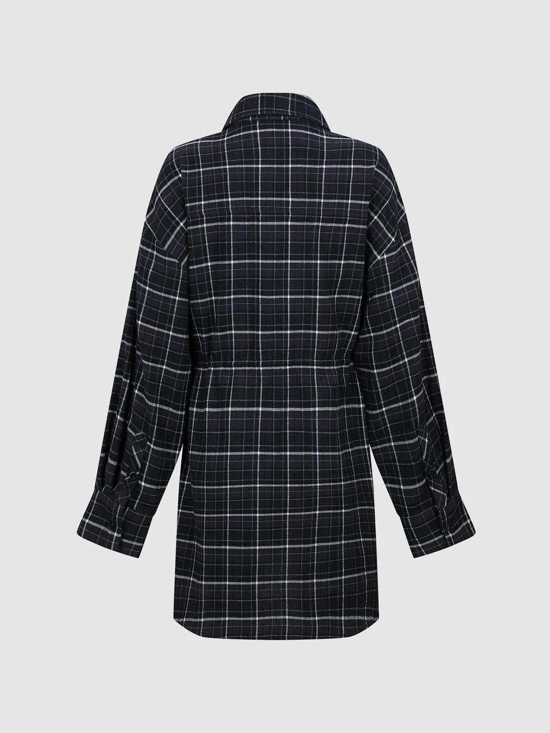 Contrast Check Straight Midi Dresses sold by Urban Revivo product image thumbnail 2