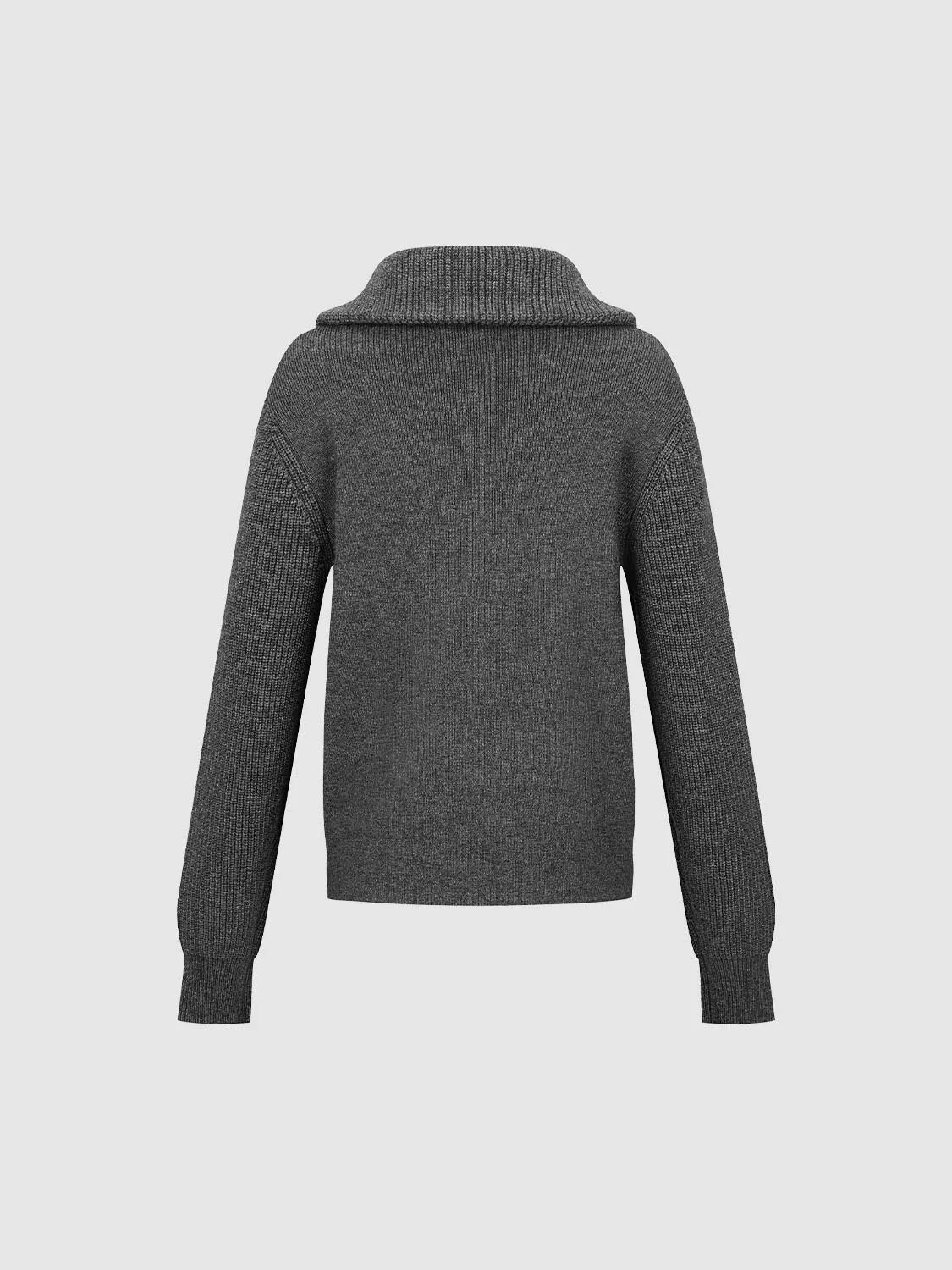 Half Zip Long Sleeve Knitted T-Shirts sold by Urban Revivo product image thumbnail 2