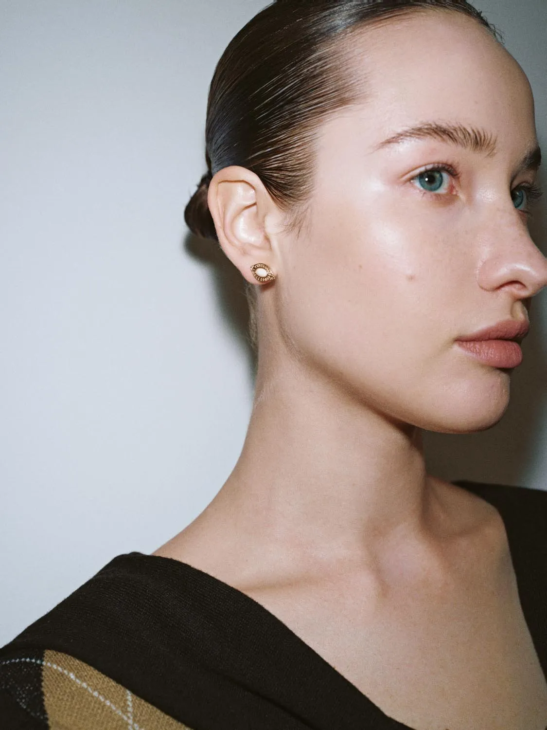 Shawl Detail Argyle Long Sleeve Knitted T-Shirts sold by Urban Revivo product image thumbnail 3