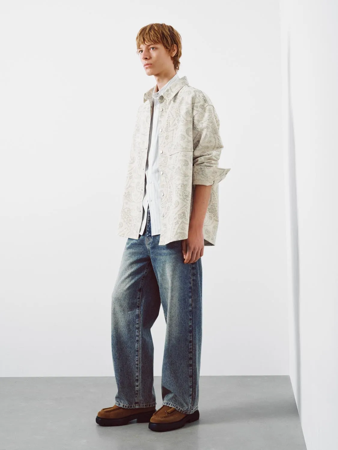 Patch Pocket Printed Denim Shirts sold by Urban Revivo product image thumbnail 5