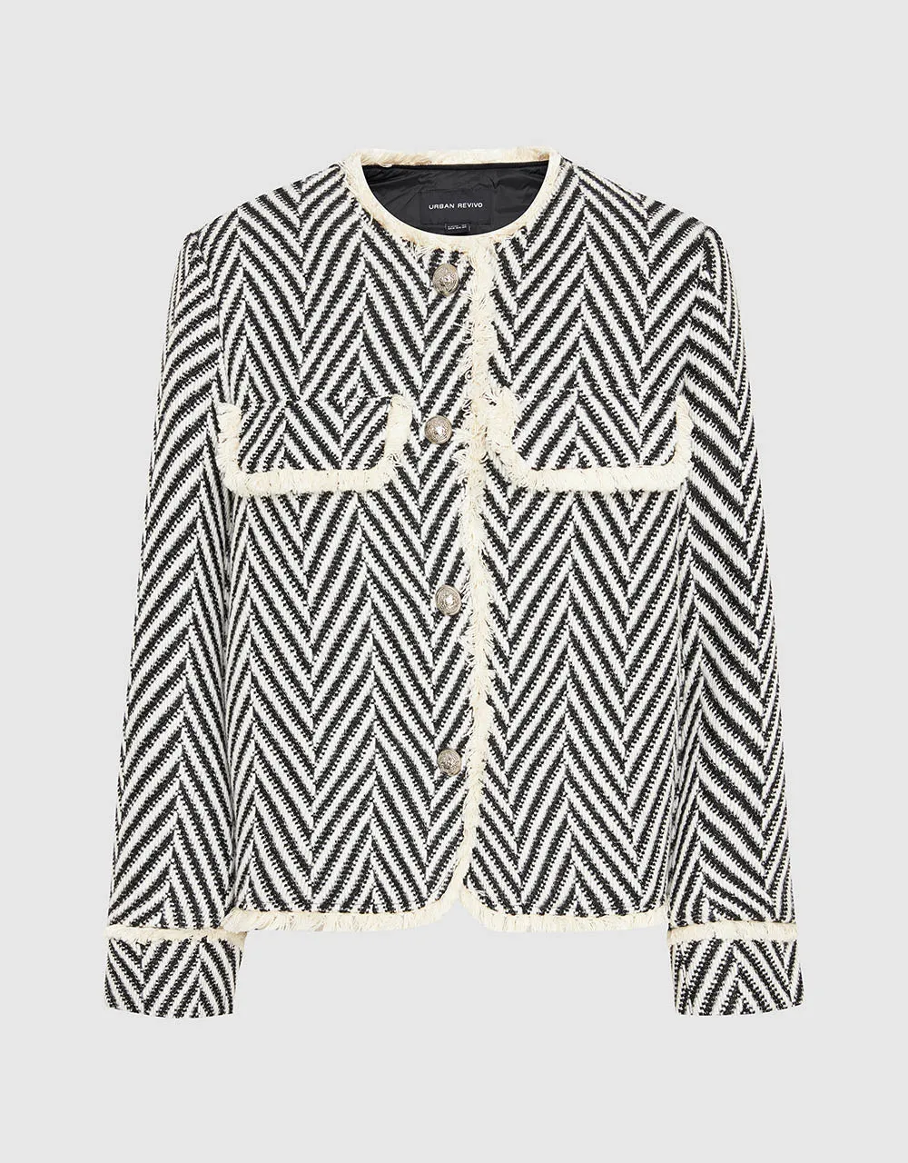 Crew Neck Jacket With Fake Pockets sold by Urban Revivo product image thumbnail 2