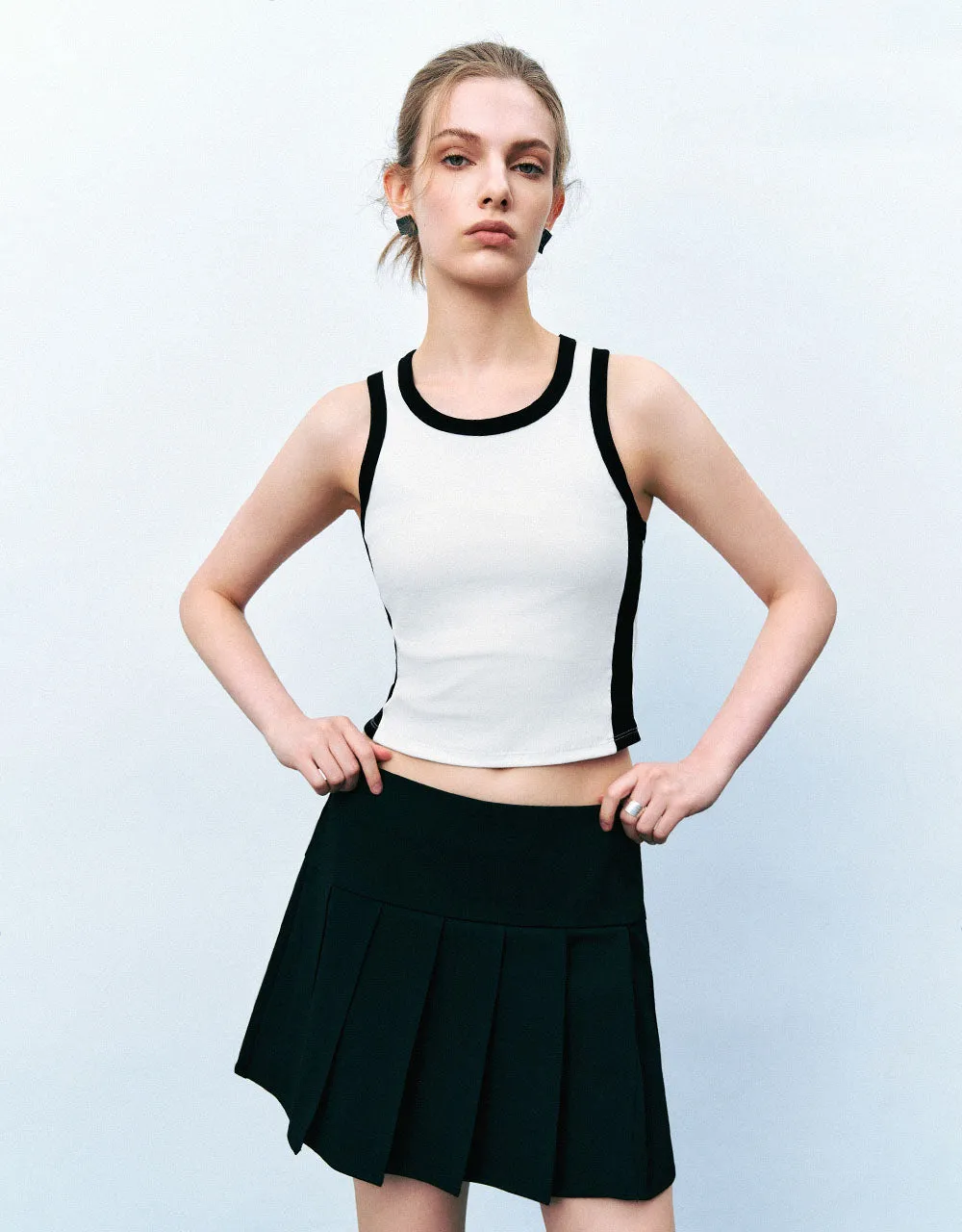 Crew Neck Tank Top sold by Urban Revivo