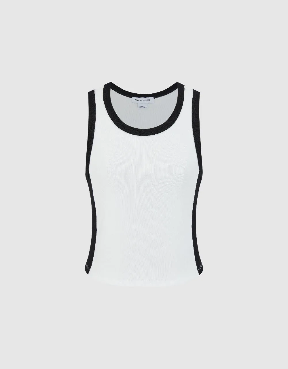 Crew Neck Tank Top sold by Urban Revivo product image thumbnail 2