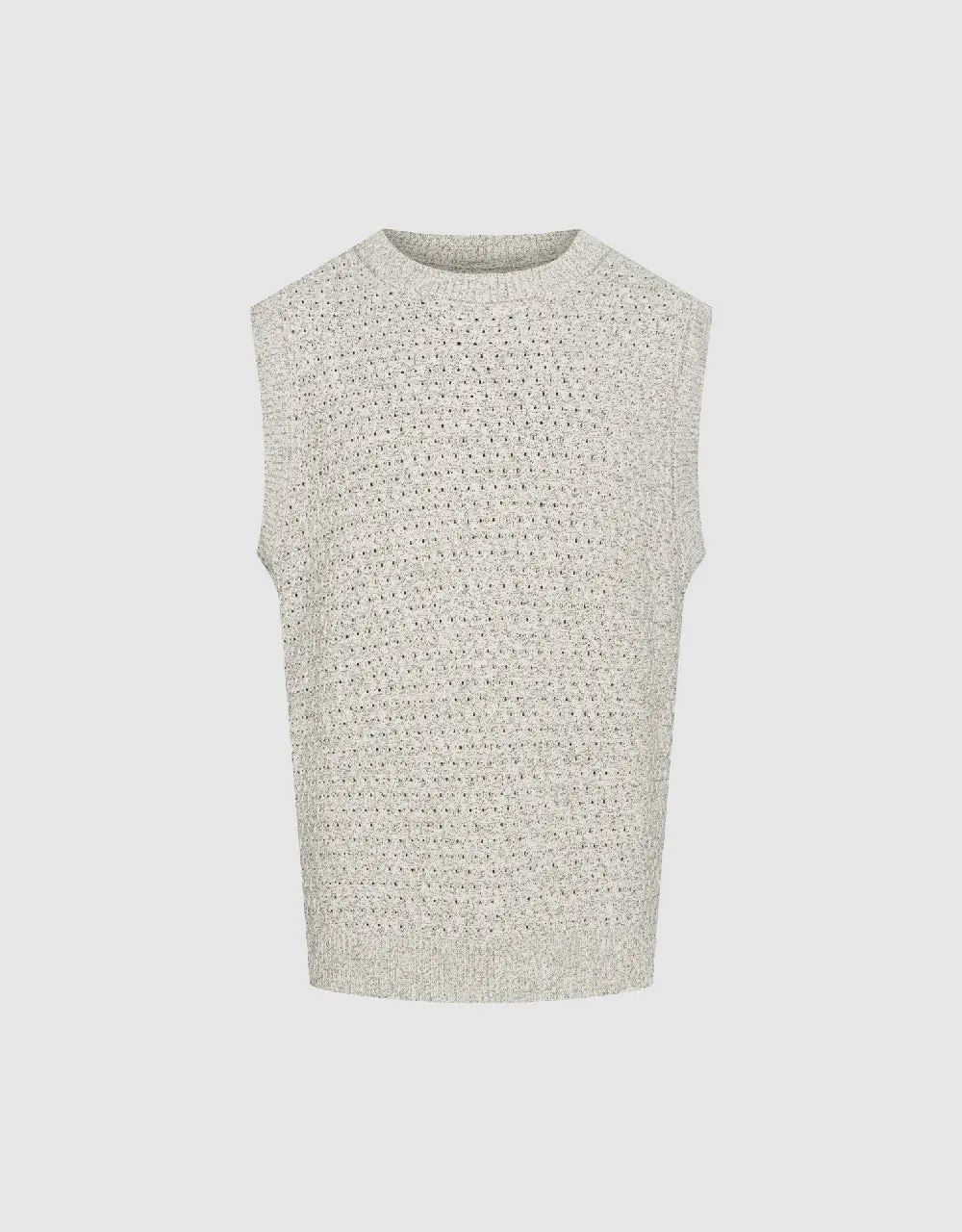 Crew Neck Knitted Tank Top sold by Urban Revivo product image thumbnail 2
