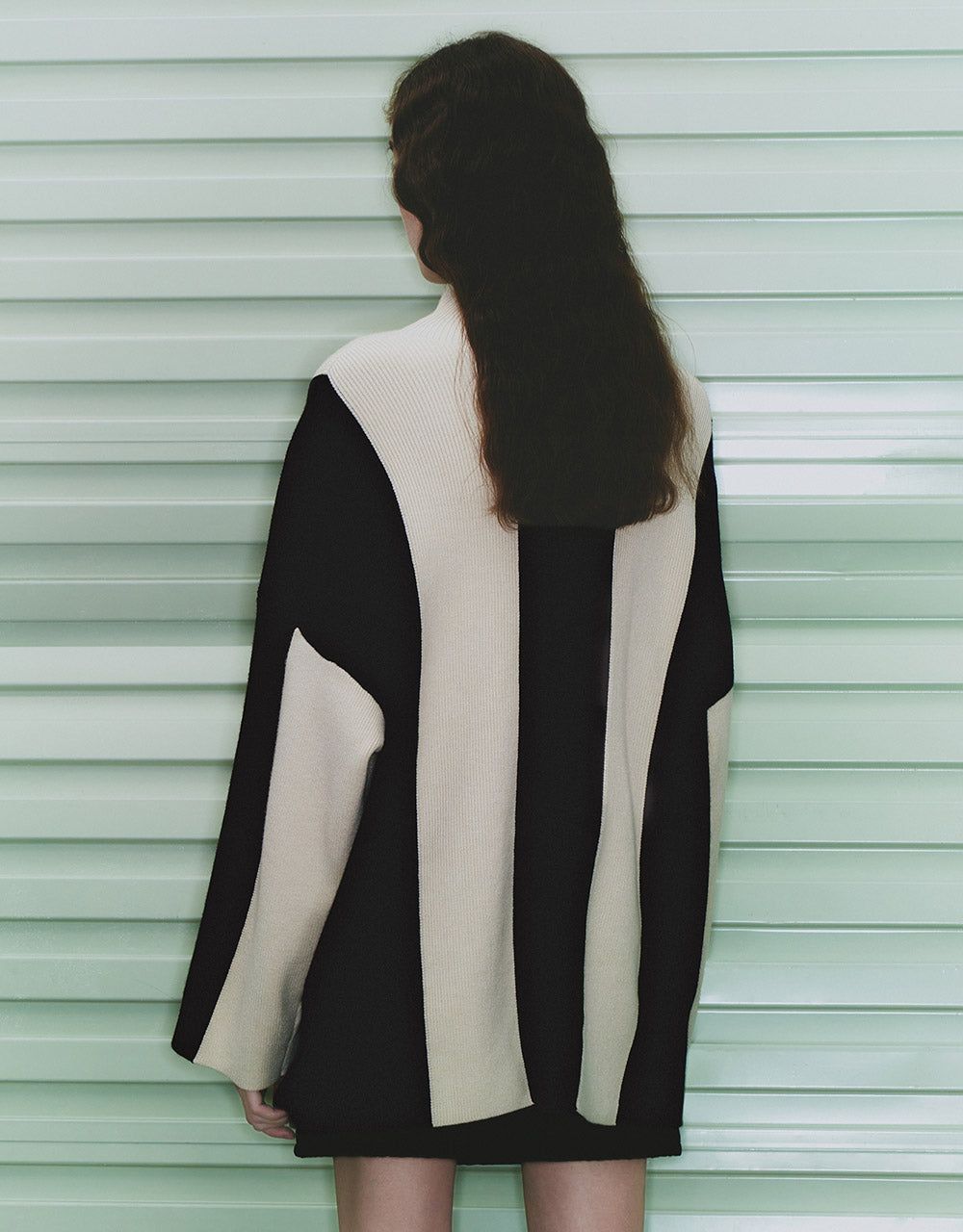 Striped High Neck Sweater sold by Urban Revivo product image thumbnail 3