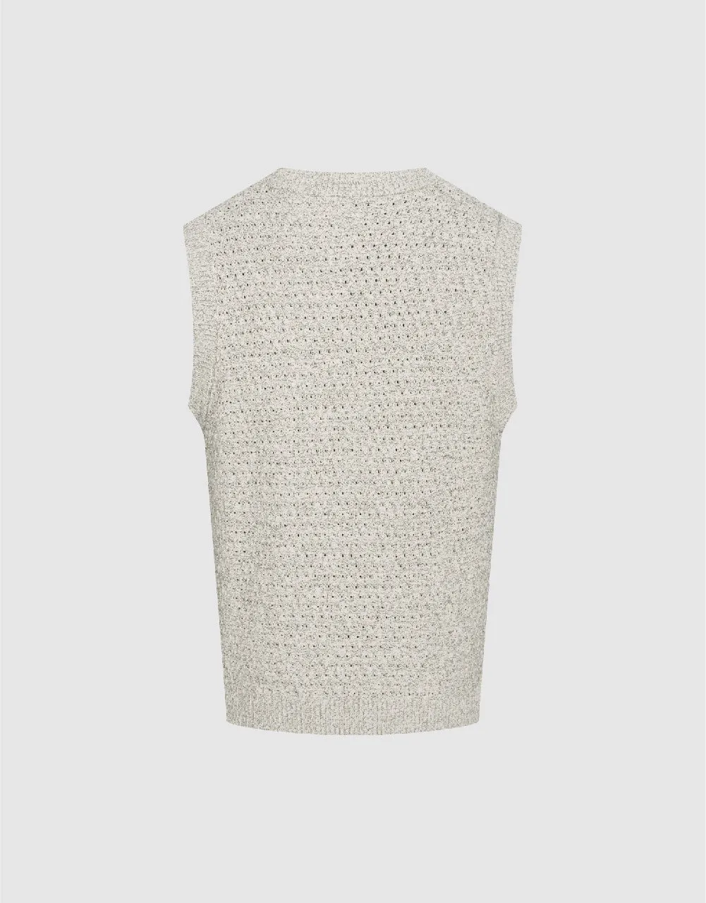 Crew Neck Knitted Tank Top sold by Urban Revivo product image thumbnail 5