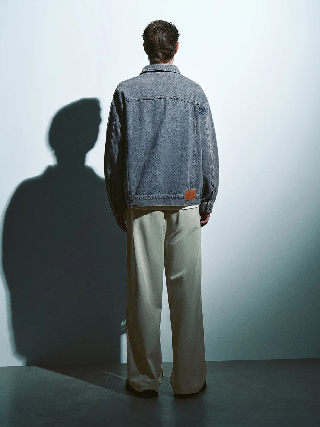 Button Up Loose Denim Jacket sold by Urban Revivo product image thumbnail 4