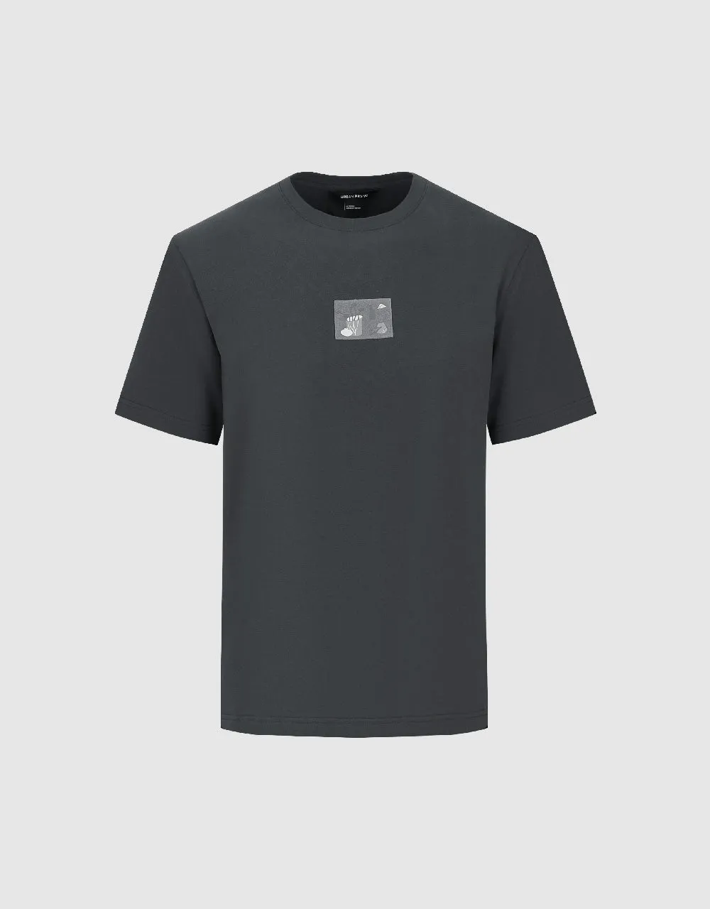 Printed Crew Neck Straight T-Shirt sold by Urban Revivo product image thumbnail 2