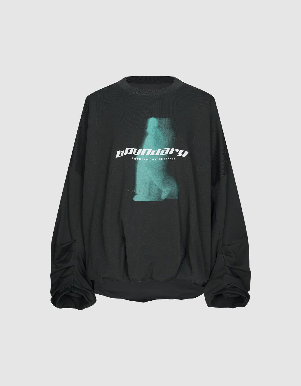 Printed Crew Neck Loose Sweatshirt sold by Urban Revivo product image thumbnail 2