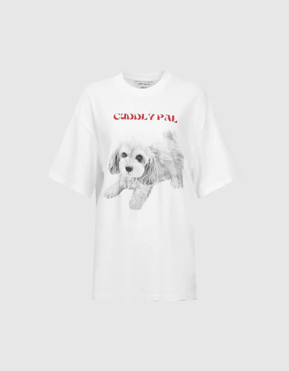 Dog Printed Crew Neck T-Shirt sold by Urban Revivo product image thumbnail 2