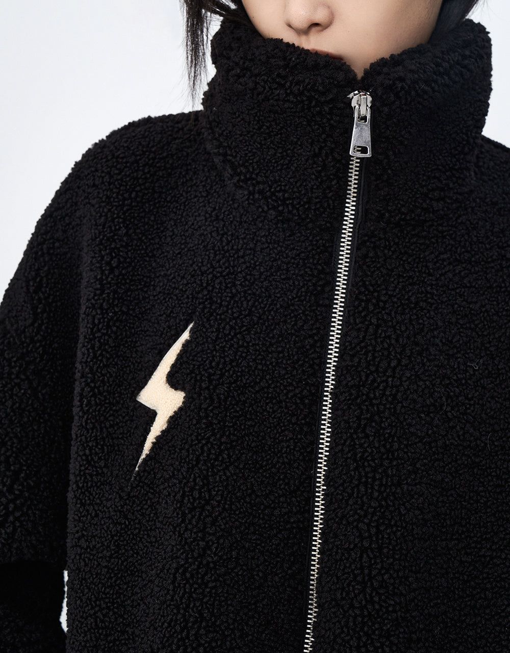 Zipper Front Furry Jacket sold by Urban Revivo product image thumbnail 5