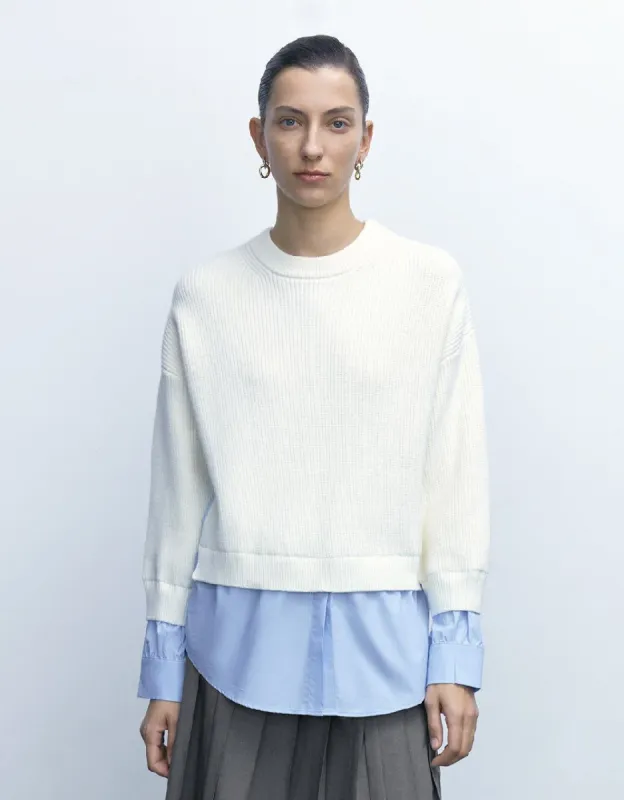 2 In 1 Crew Neck Knitted T-Shirt sold by Urban Revivo