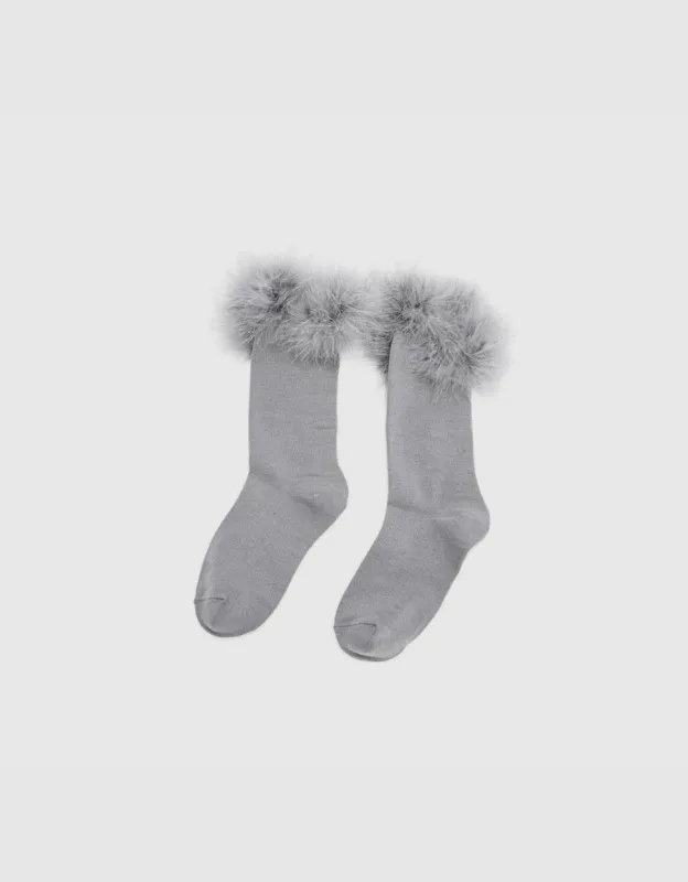 Feather Trim Socks sold by Urban Revivo