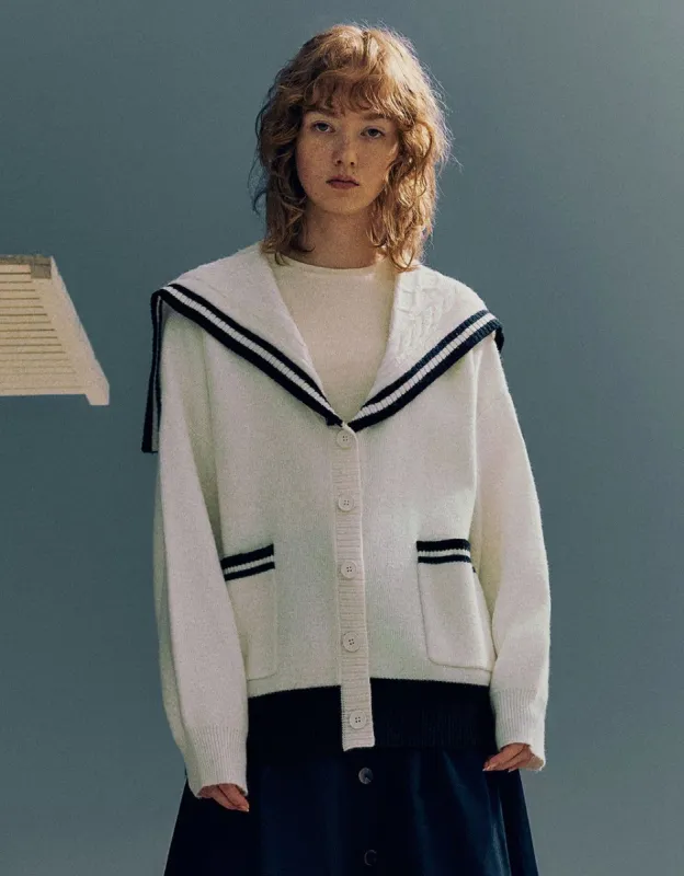 Bow Neck Knitted Cardigan made by Urban Revivo