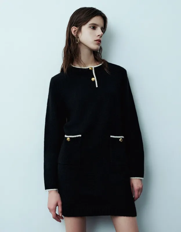 Crew Neck Knitted Dress sold by Urban Revivo