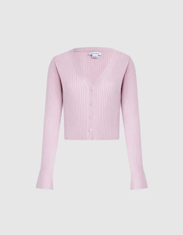 Rib Knit Cardigan sold by Urban Revivo