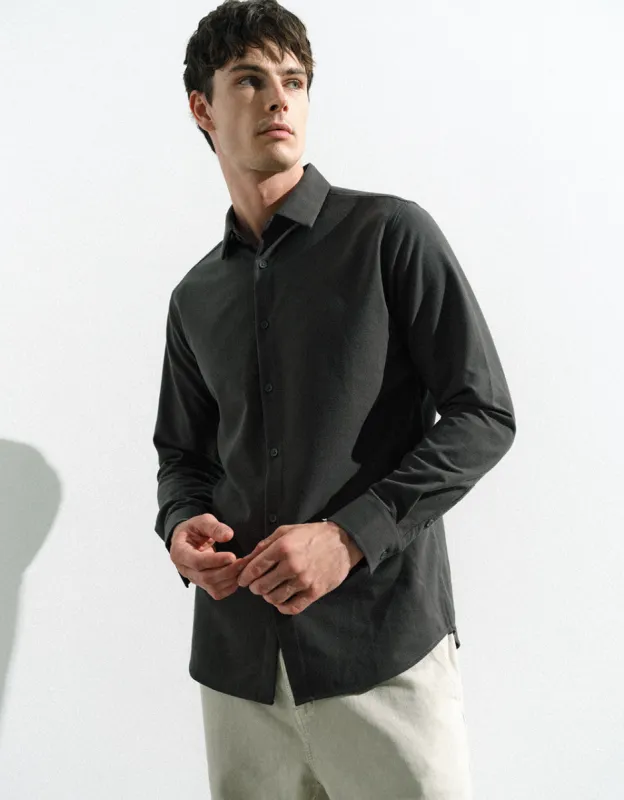 Button Up Straight Shirt sold by Urban Revivo