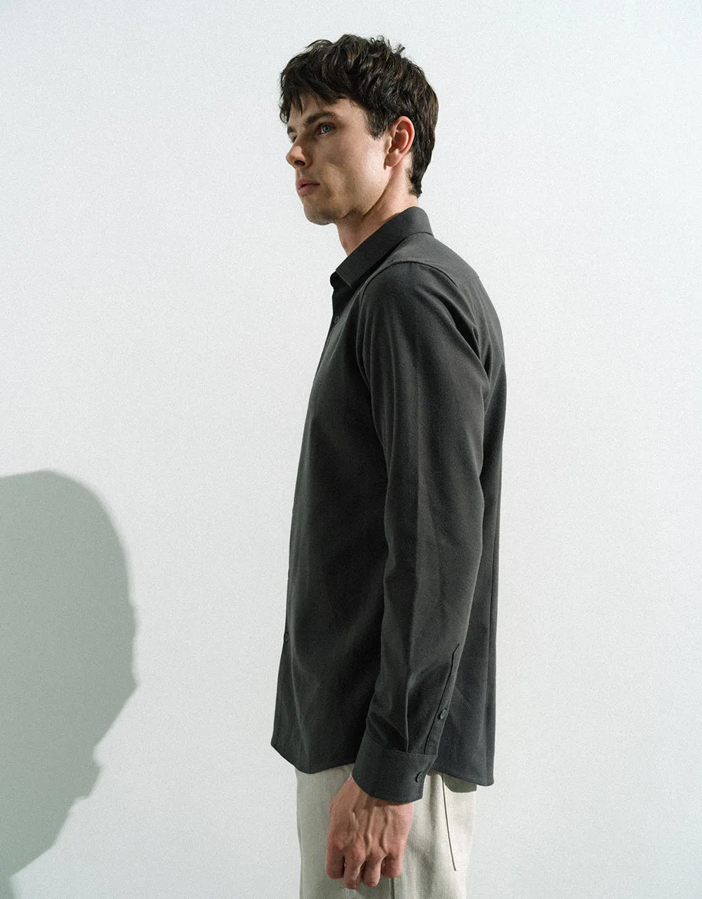 Button Up Straight Shirt sold by Urban Revivo product image thumbnail 3