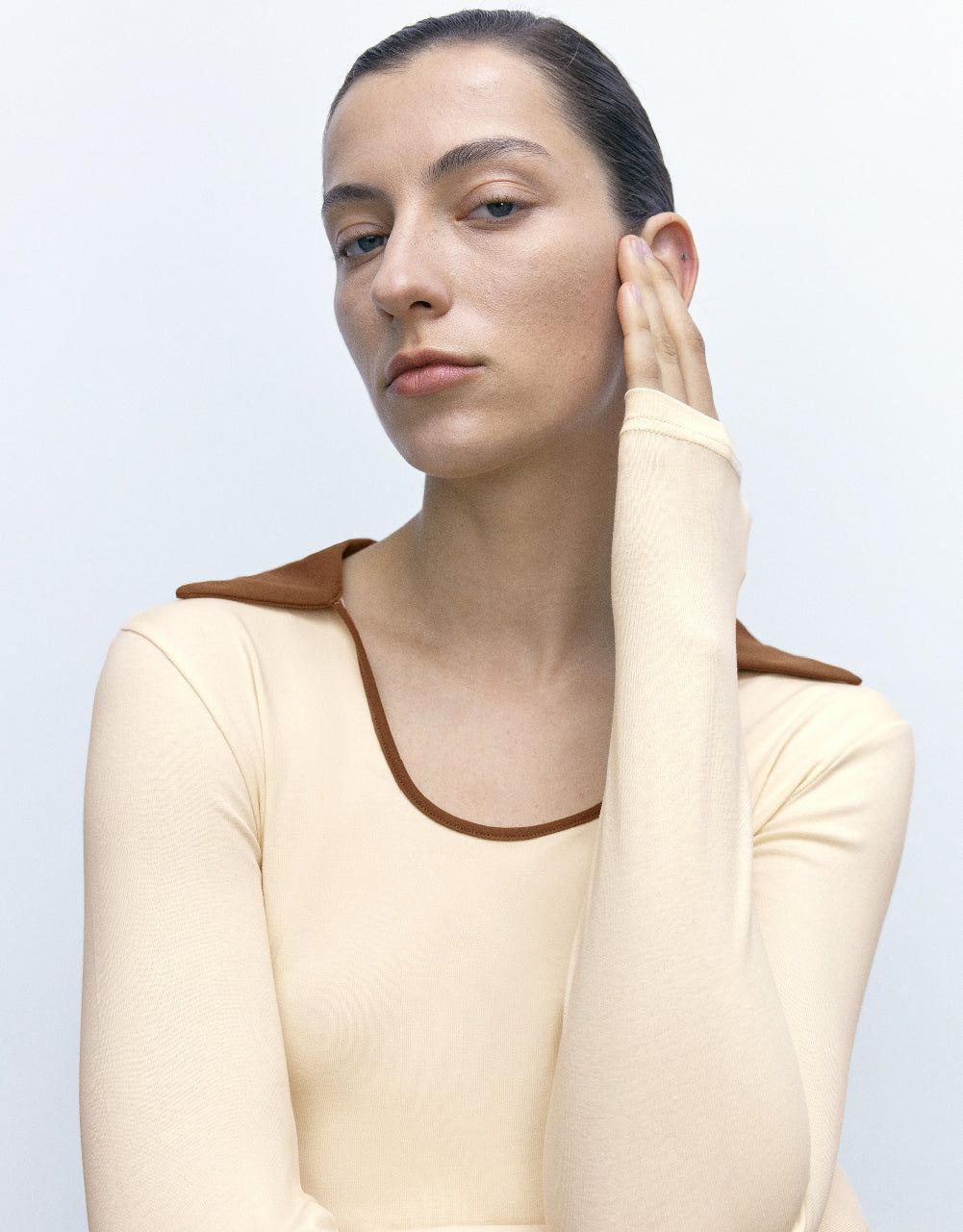 Lapel Straight T-Shirt sold by Urban Revivo product image thumbnail 5