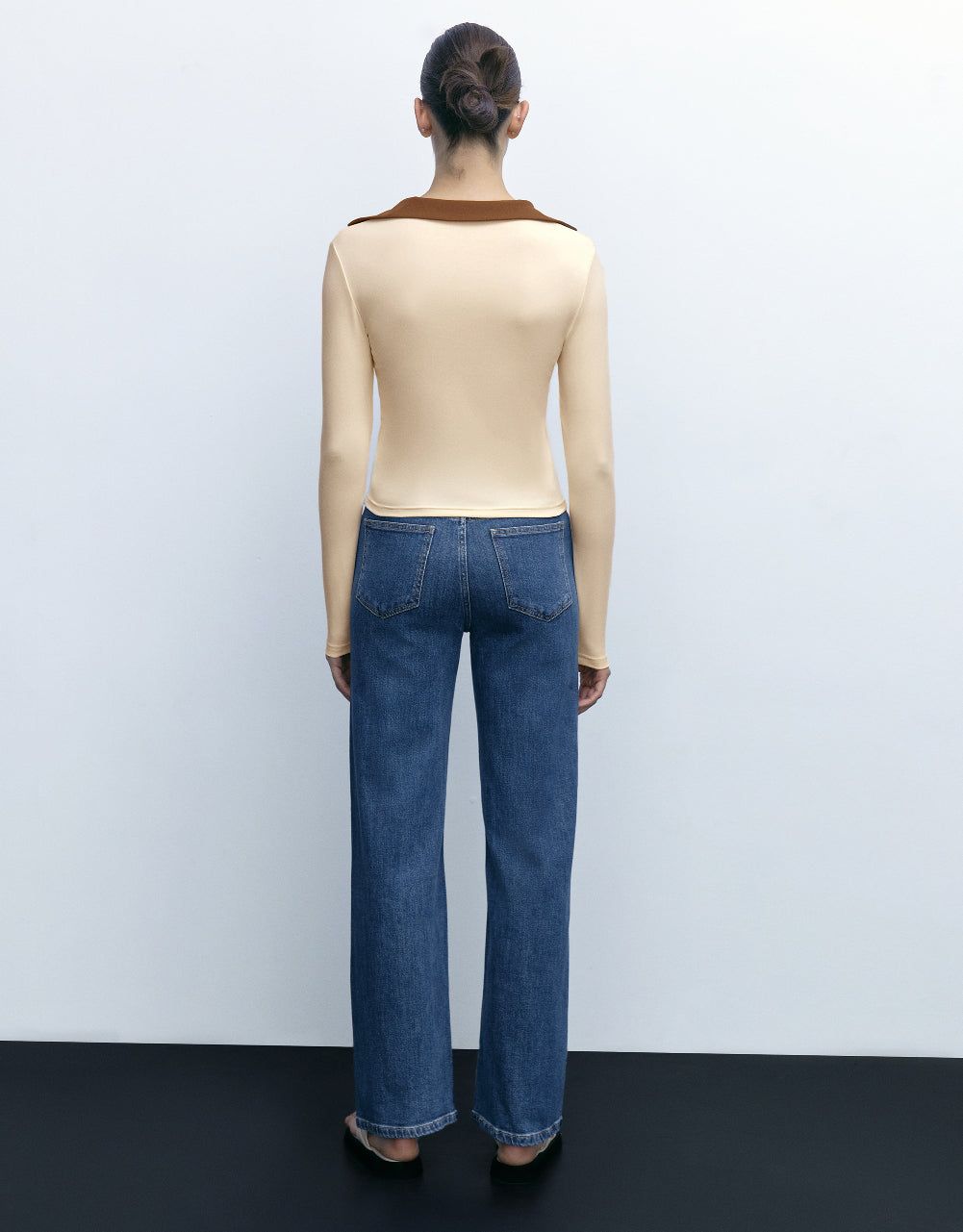 Lapel Straight T-Shirt sold by Urban Revivo product image thumbnail 4