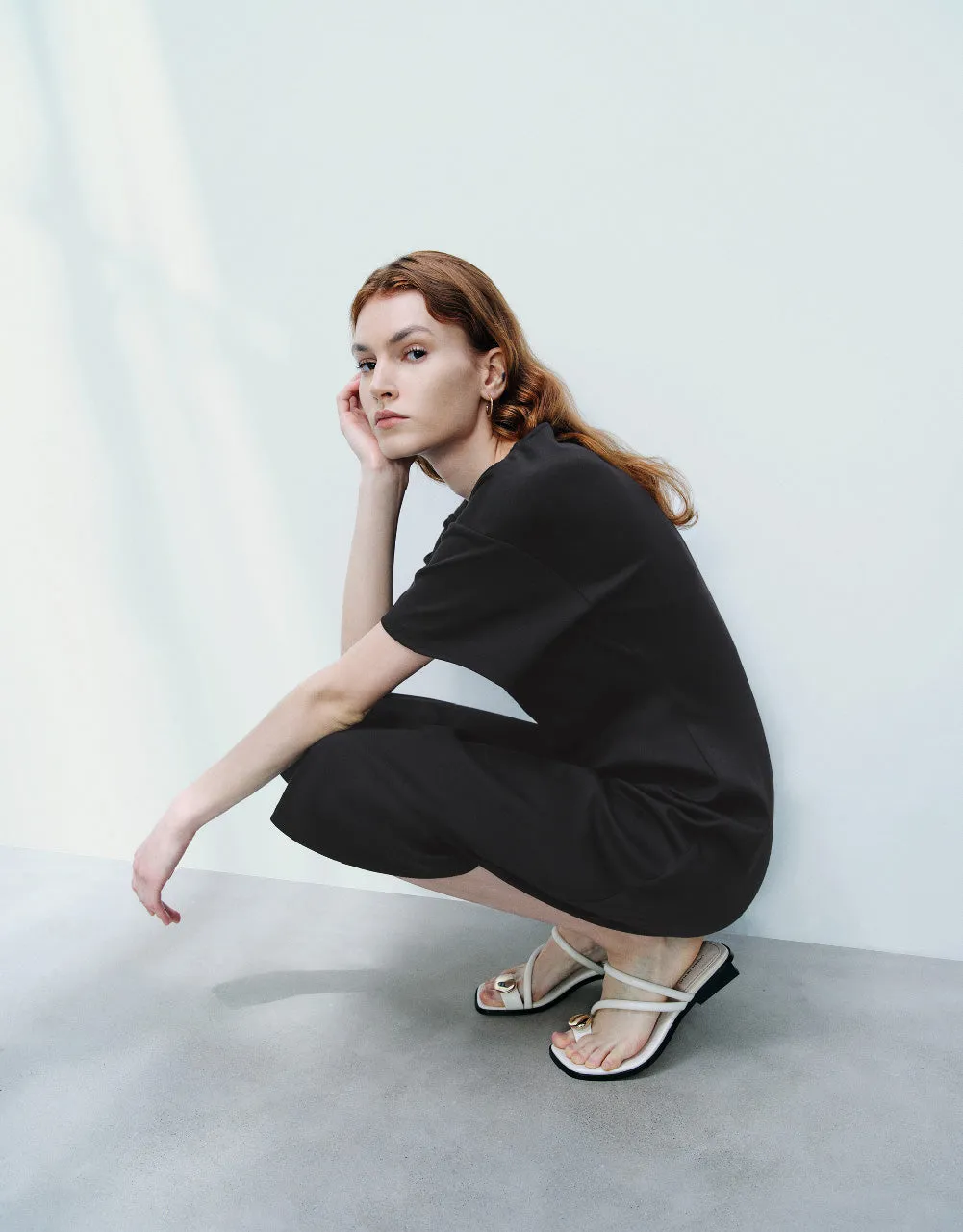 Ruched U Neck A-Line Dress sold by Urban Revivo product image thumbnail 3