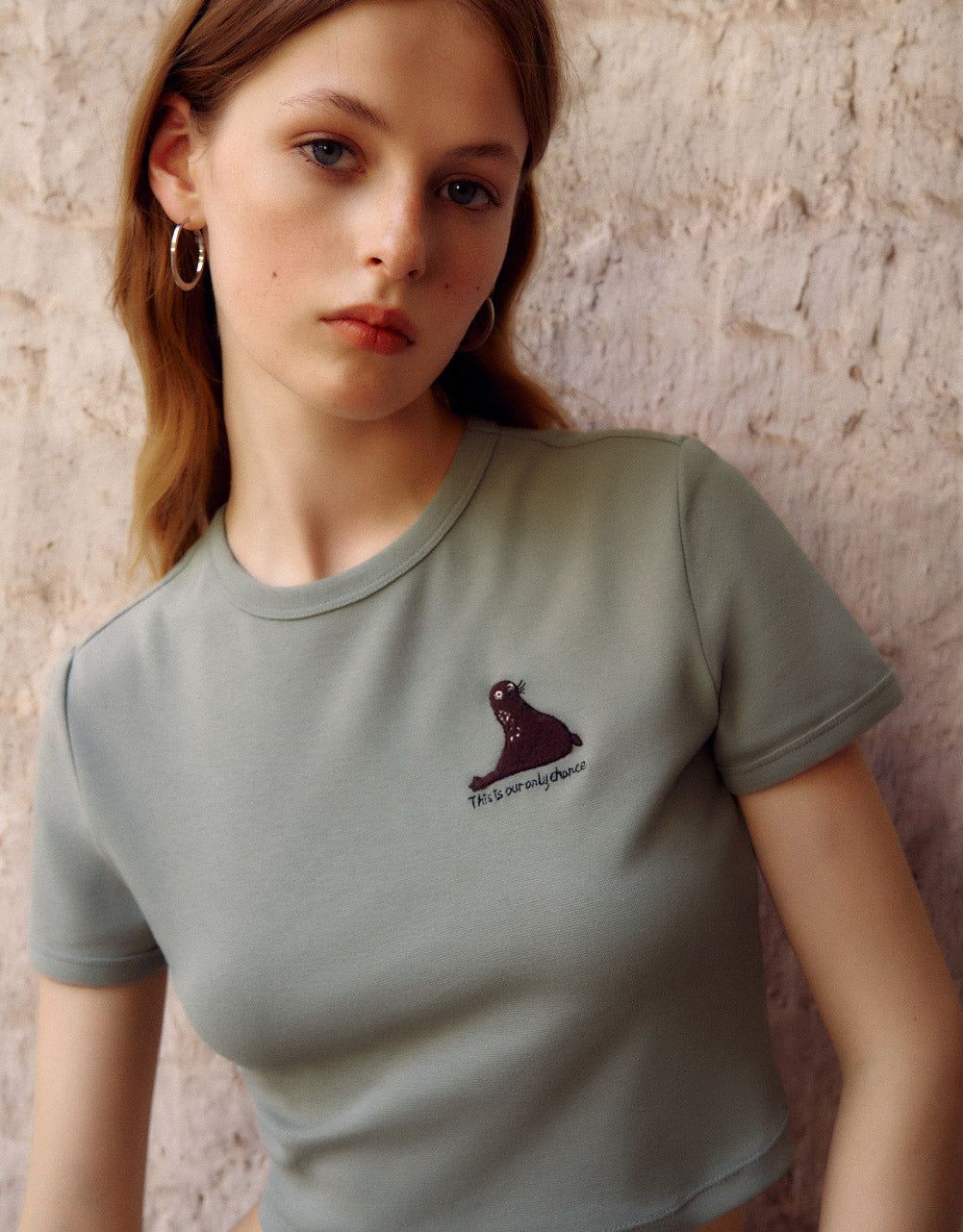 Printed Crew Neck Skinny T-Shirt sold by Urban Revivo product image thumbnail 5