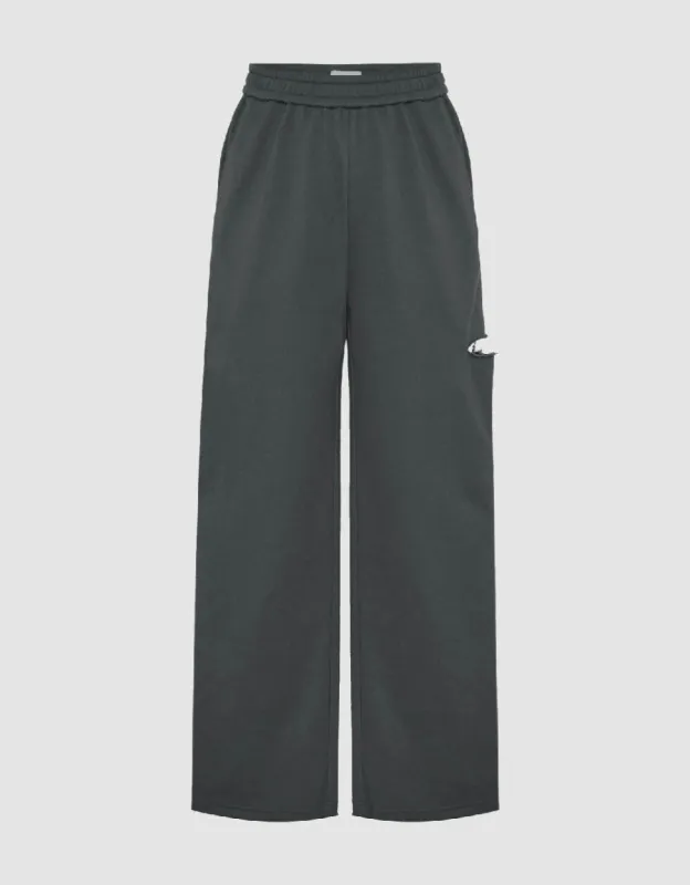 Elastic Waist Knitted Straight Pants sold by Urban Revivo