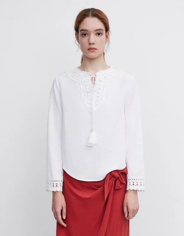 Embroidered Blouse sold by Urban Revivo