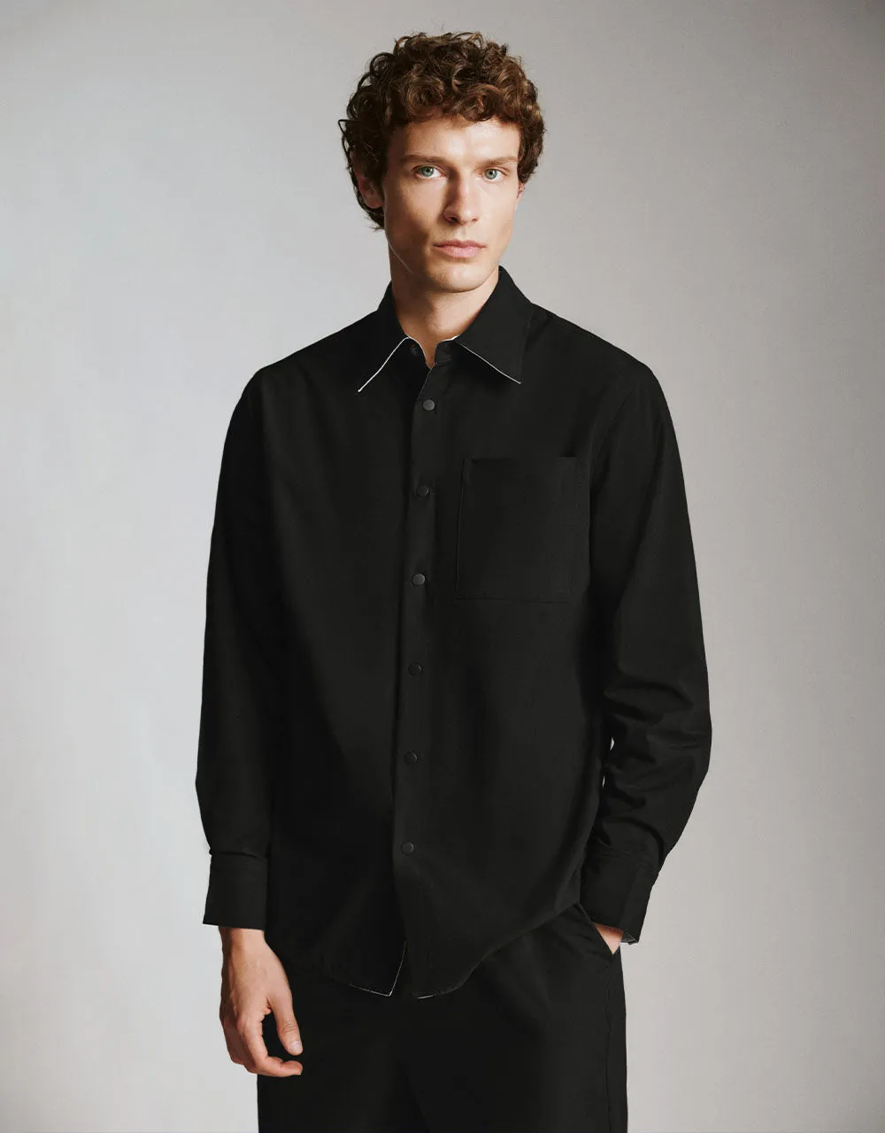 Button Up Loose Shirt sold by Urban Revivo