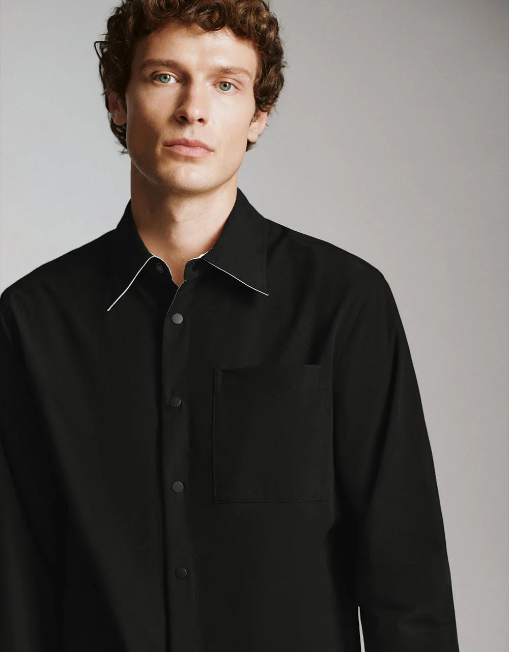 Button Up Loose Shirt sold by Urban Revivo product image thumbnail 4