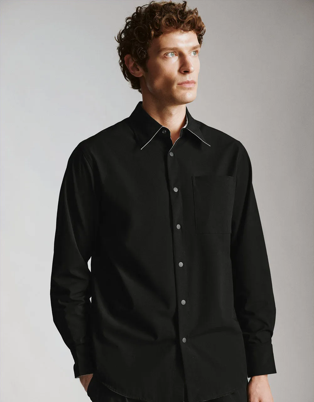 Button Up Loose Shirt sold by Urban Revivo product image thumbnail 3