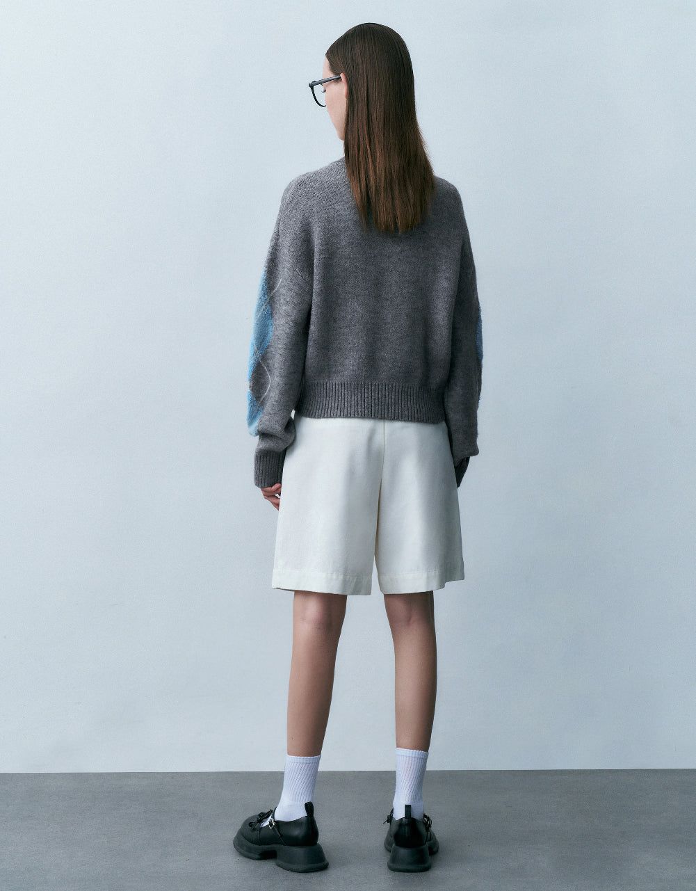 Drop Shoulder Sleeve Crew Neck Knitted Cardigan sold by Urban Revivo product image thumbnail 3