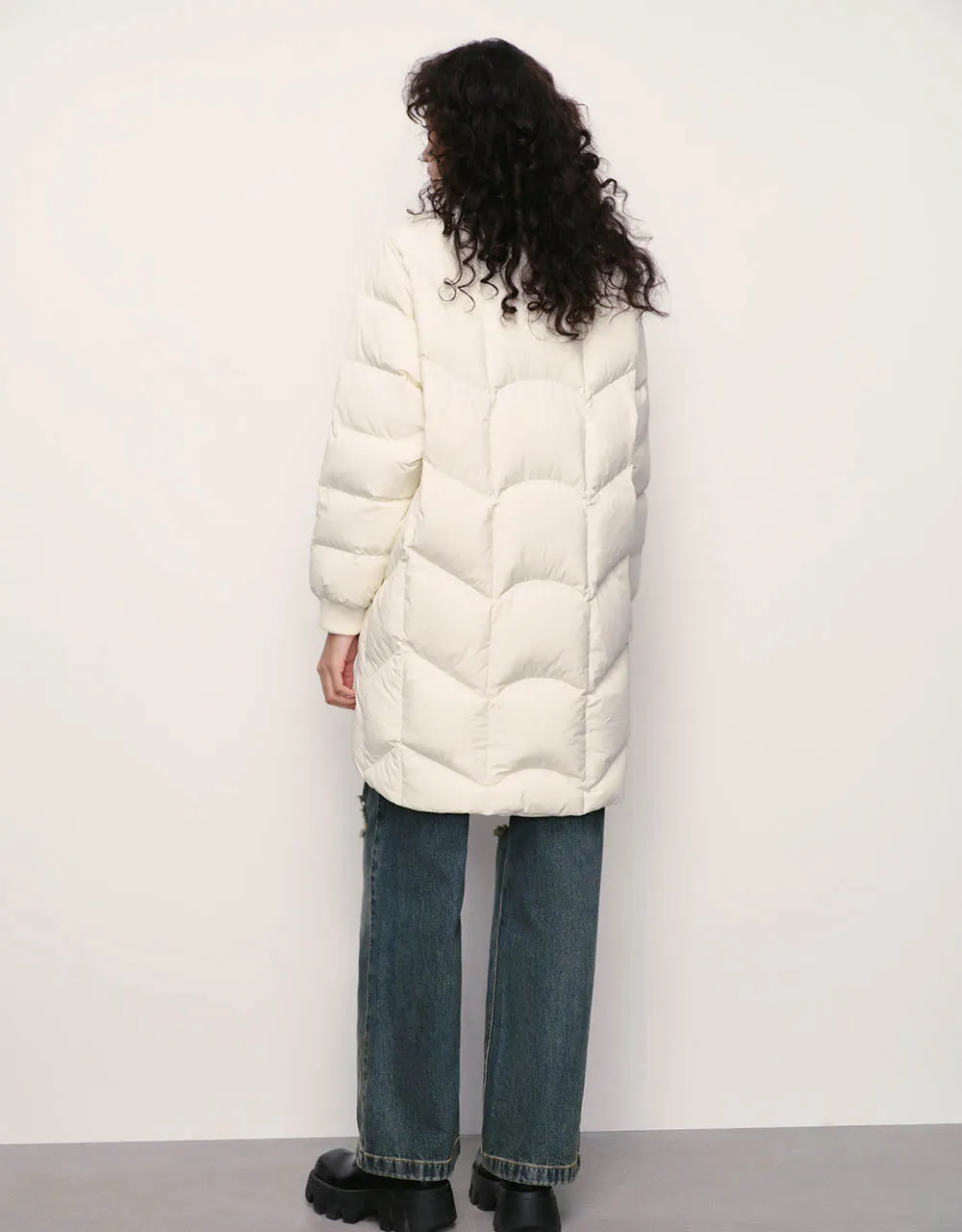 Stand Collar Down Jacket sold by Urban Revivo product image thumbnail 4