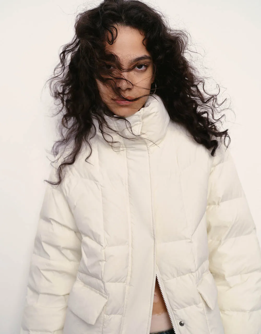 Stand Collar Down Jacket sold by Urban Revivo product image thumbnail 5