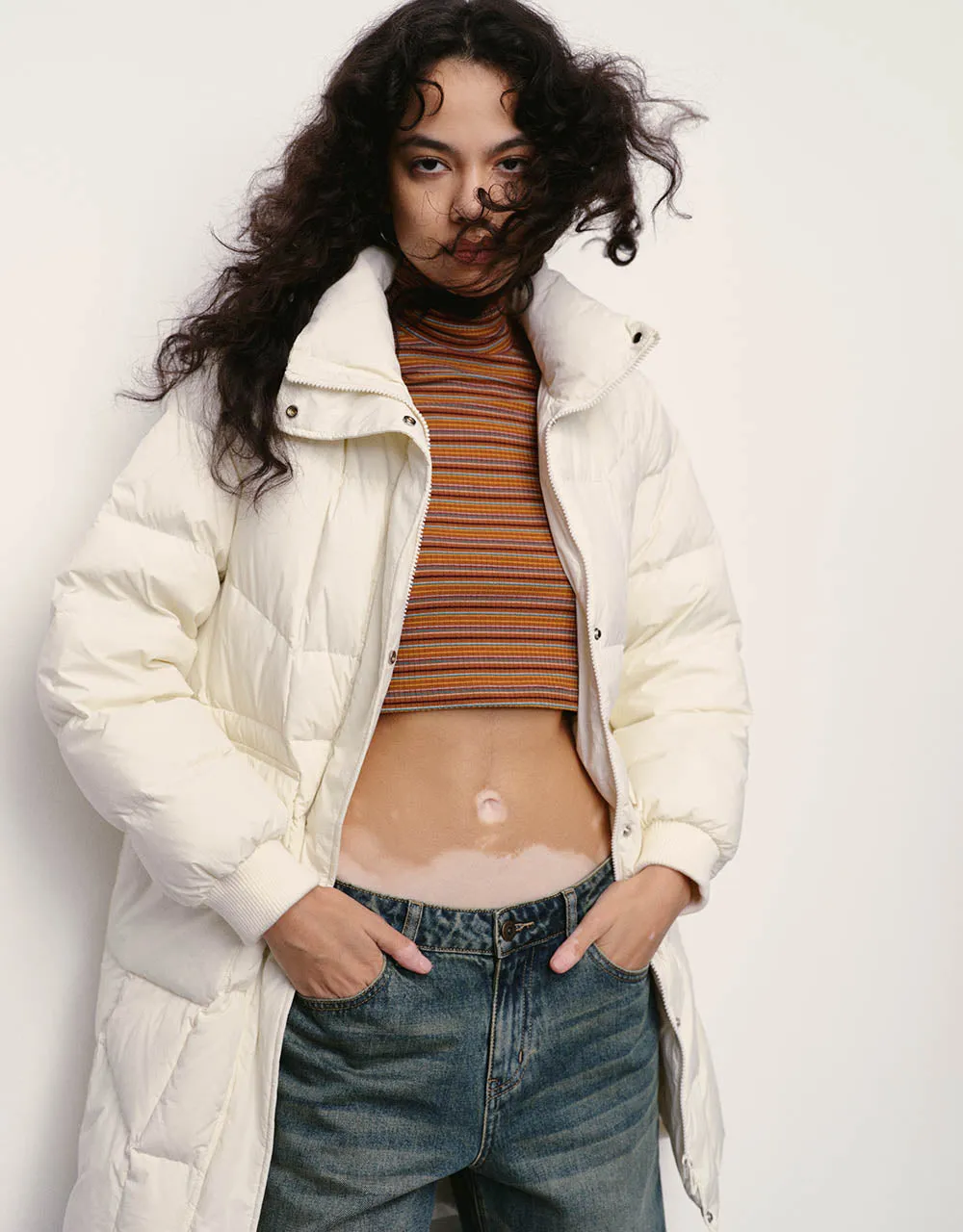 Stand Collar Down Jacket sold by Urban Revivo product image thumbnail 3