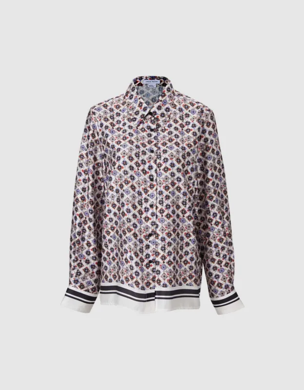 Geometric Button Up Shirt sold by Urban Revivo