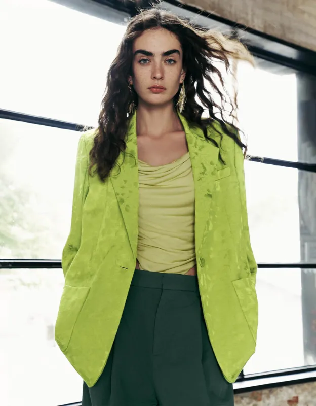 Notch Lapel Blazer Jacket sold by Urban Revivo