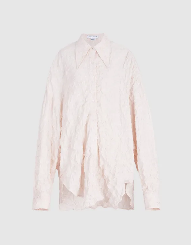 Textured Long Sleeve Shirt sold by Urban Revivo