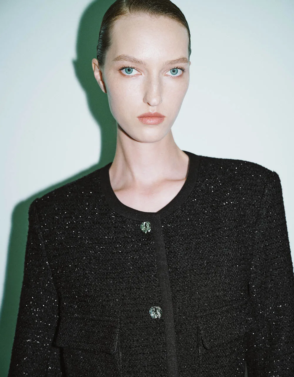 Crew Neck Tweed Jacket sold by Urban Revivo product image thumbnail 5