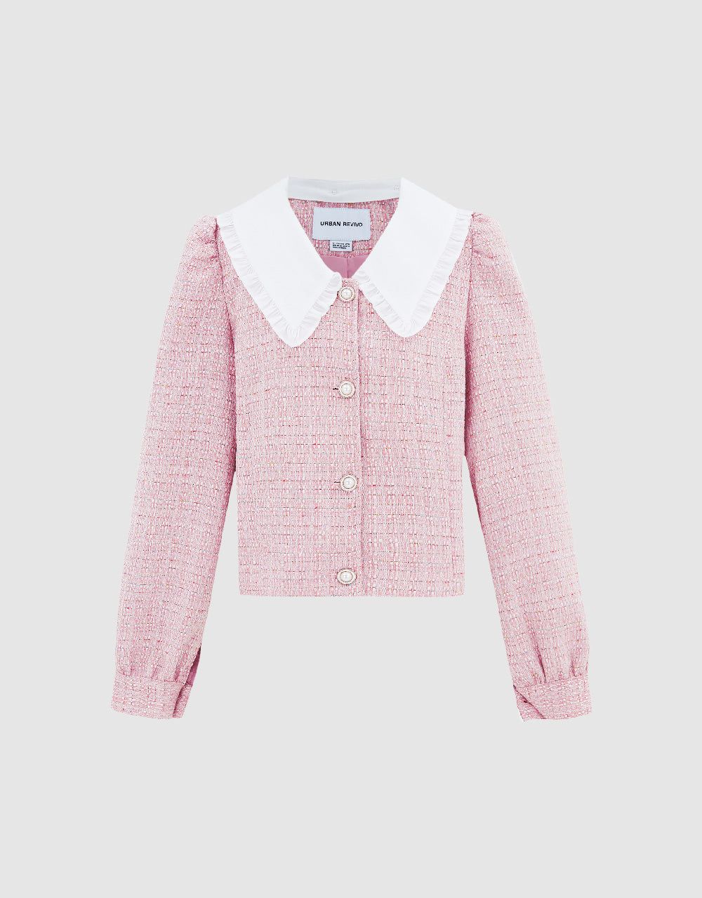 Tweed Jacket With Detachable Collar sold by Urban Revivo product image thumbnail 2