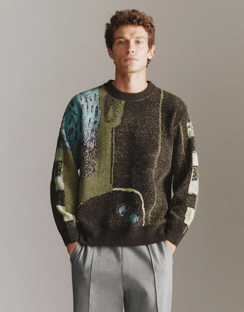 Straight Printed Sweater sold by Urban Revivo