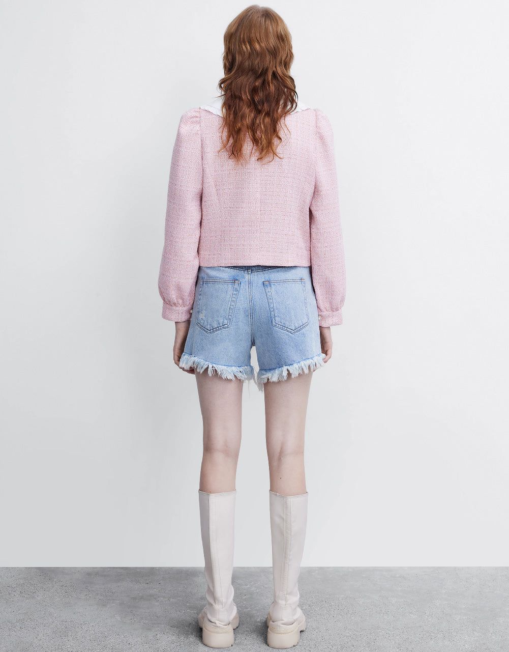 Tweed Jacket With Detachable Collar sold by Urban Revivo product image thumbnail 4