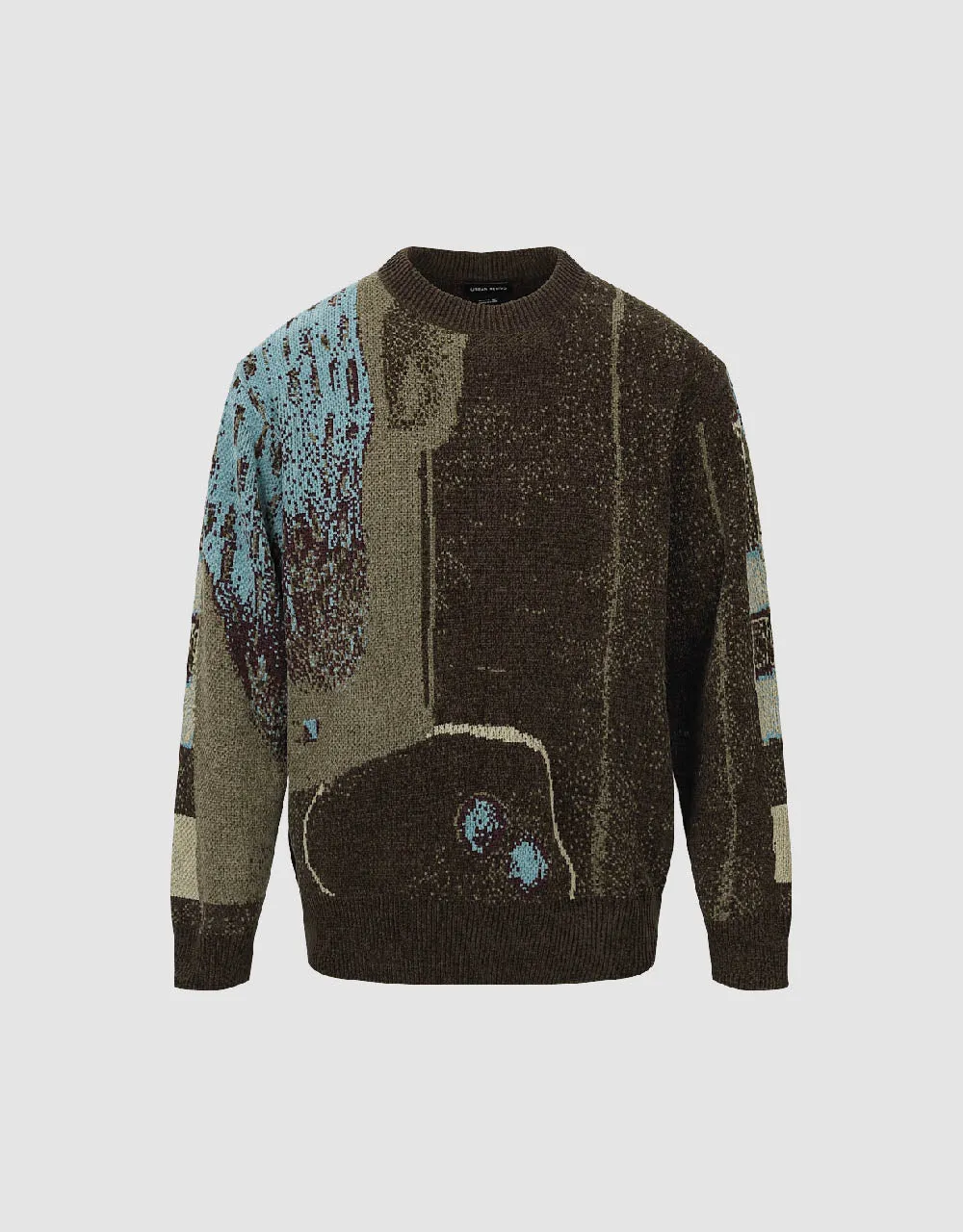 Straight Printed Sweater sold by Urban Revivo product image thumbnail 2
