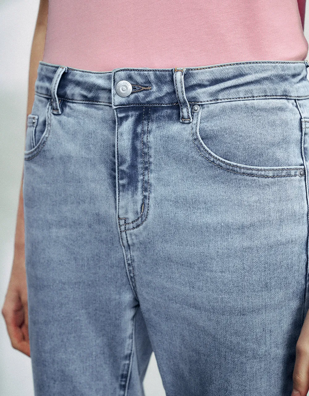 Split Hem Straight Jeans sold by Urban Revivo product image thumbnail 5