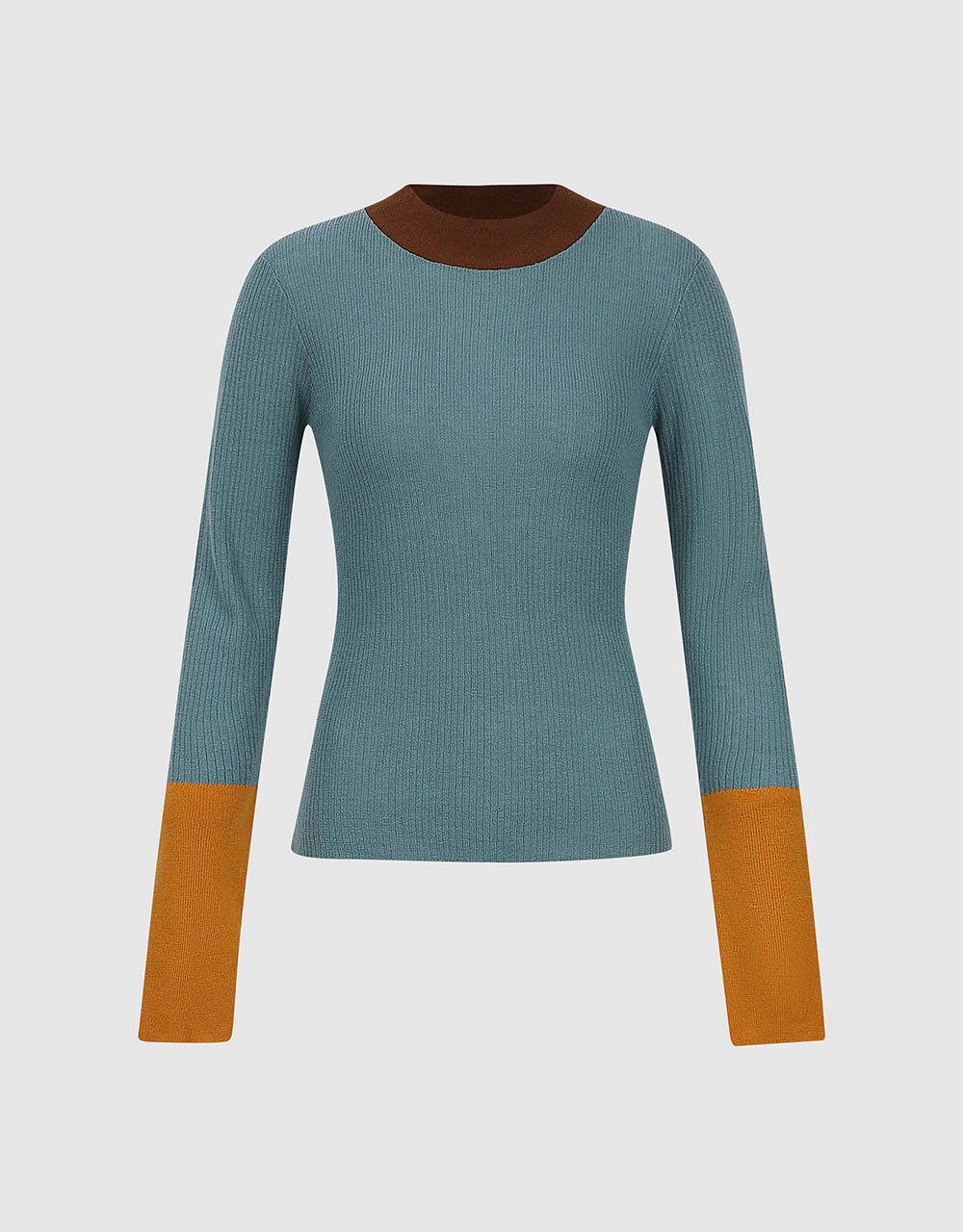 Crew Neck Skinny Knitted T-Shirt sold by Urban Revivo product image thumbnail 2