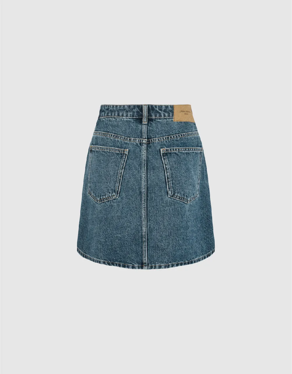 Mini A-Line Denim Skirt sold by Urban Revivo product image thumbnail 3