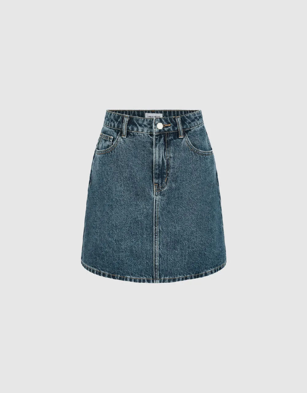Mini A-Line Denim Skirt sold by Urban Revivo