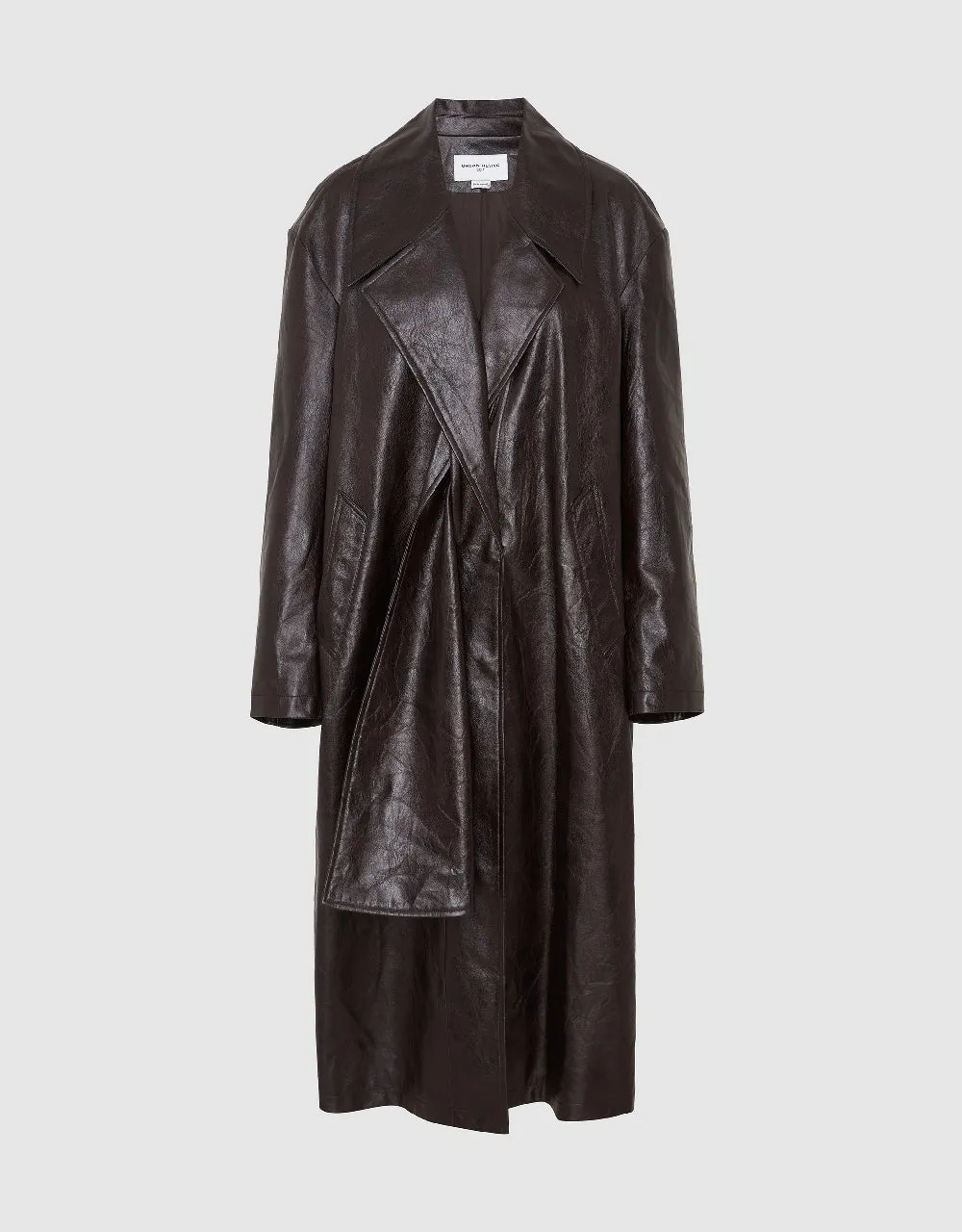 Vegan Leather Trench Coat sold by Urban Revivo product image thumbnail 2